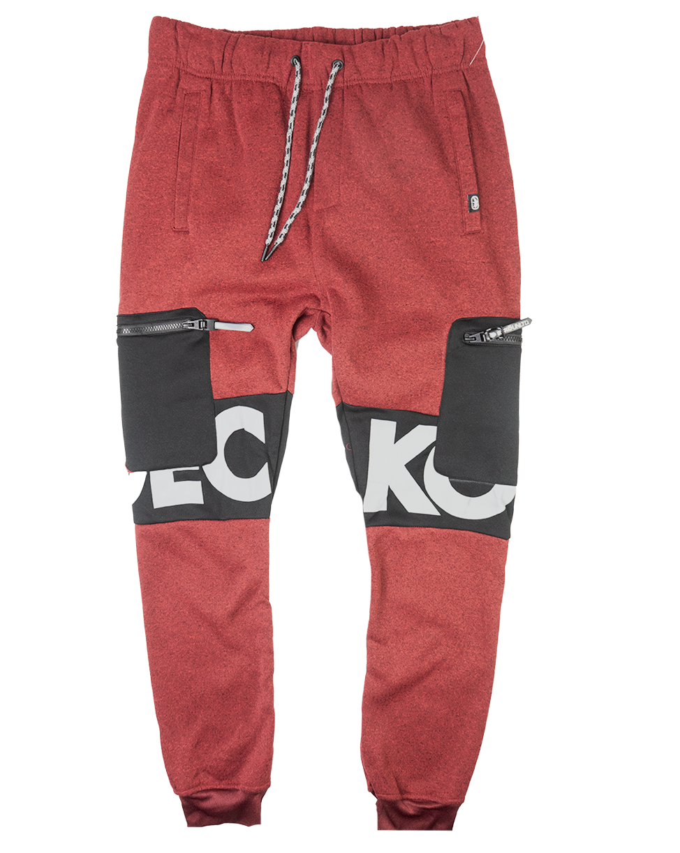 MARC ECKO JOGGER PANTS RED MARLED - EO12G738