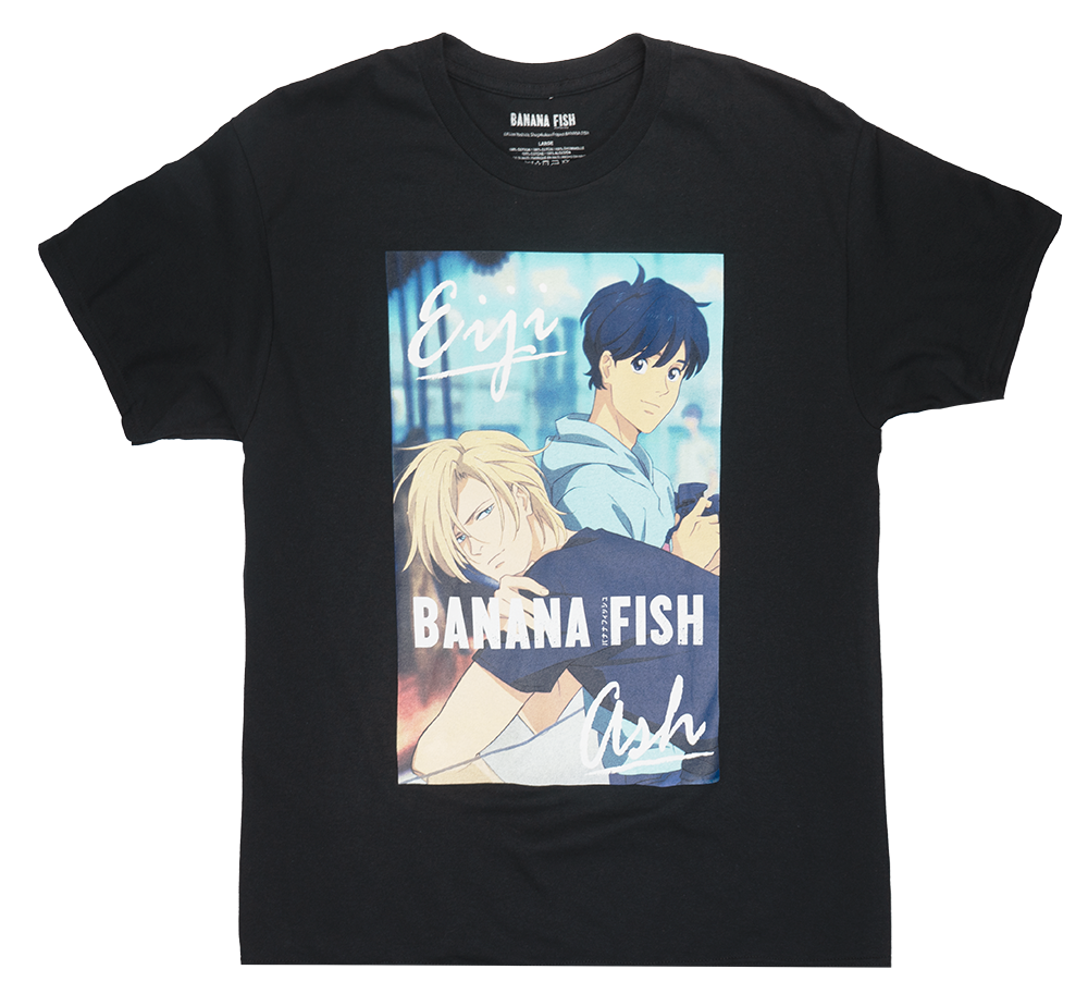 LICENSED BANANA FISH T-SHIRT BLACK - BFSTDSRT