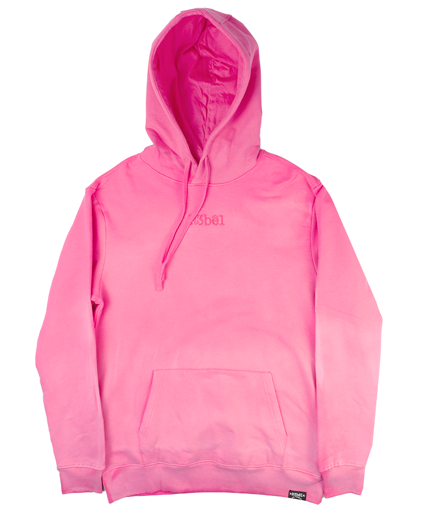 R3BEL PIGMENT DYE HOODIE HOT PINK - 622-301