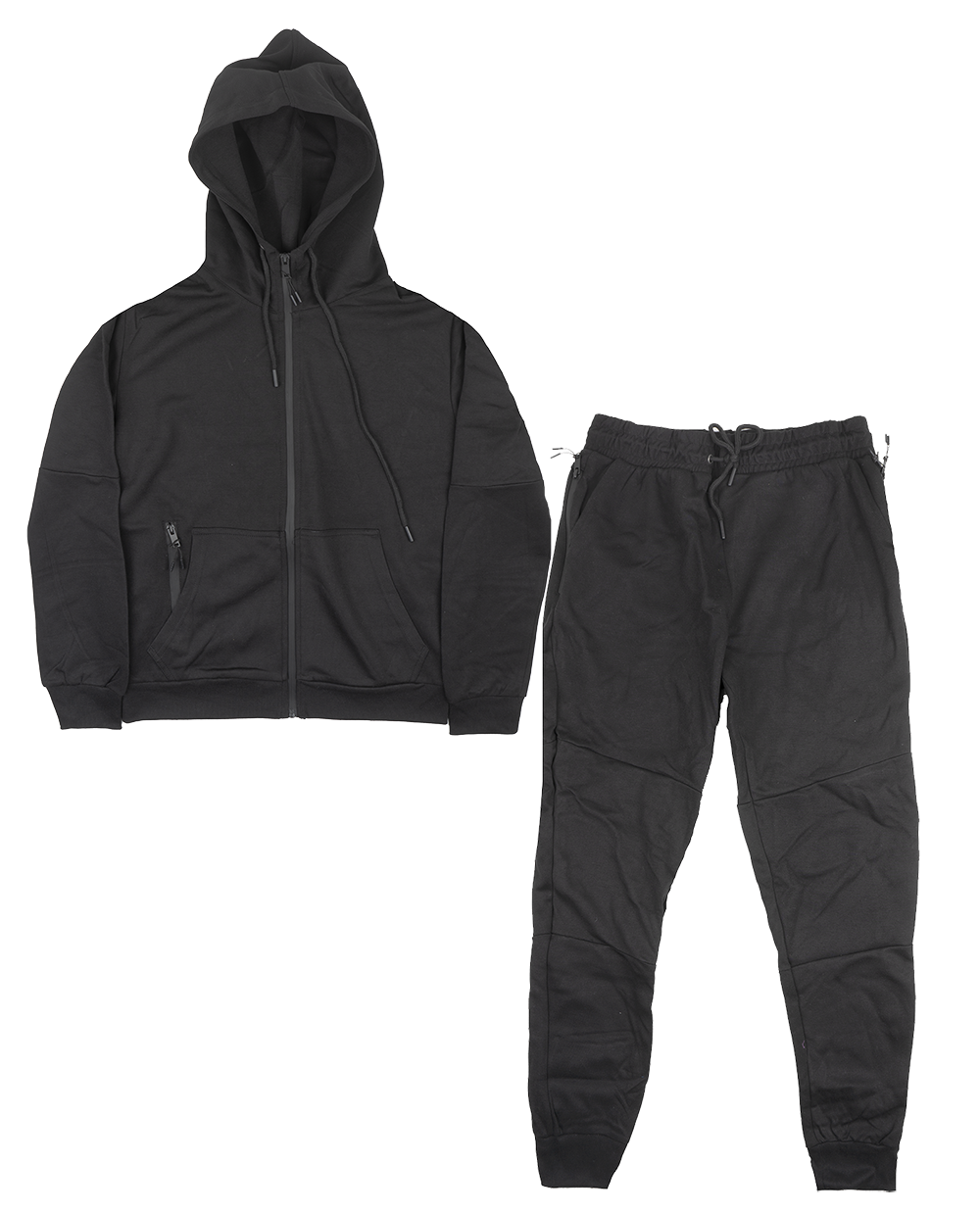 TRUE BORN TRACK JACKET & PANTS SET BLACK - TH404-TF601