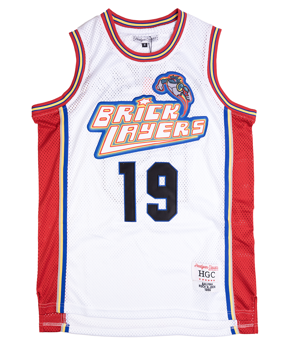 HEADGEAR BRICK LAYERS BASKETBALL JERSEY WHITE - HGC015-YBBJ-09