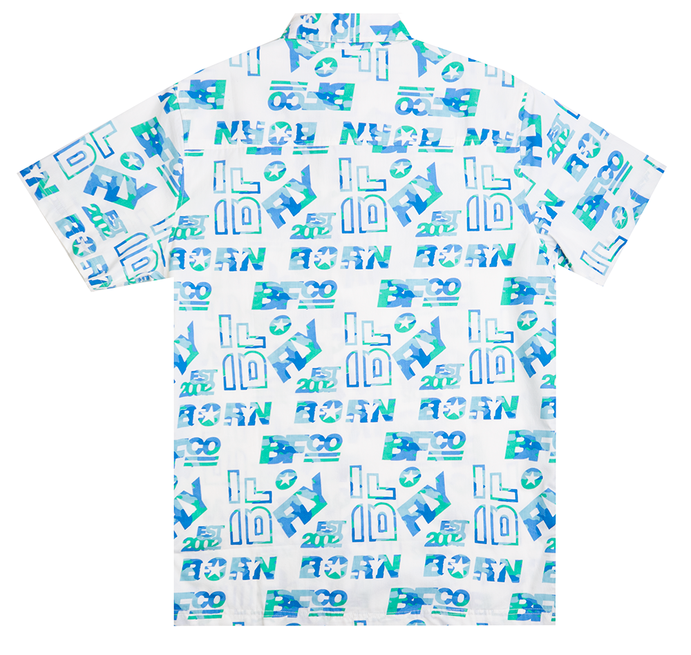 BORN FLY S/S BUTTON DOWN SHIRT WHITE - B07W2795