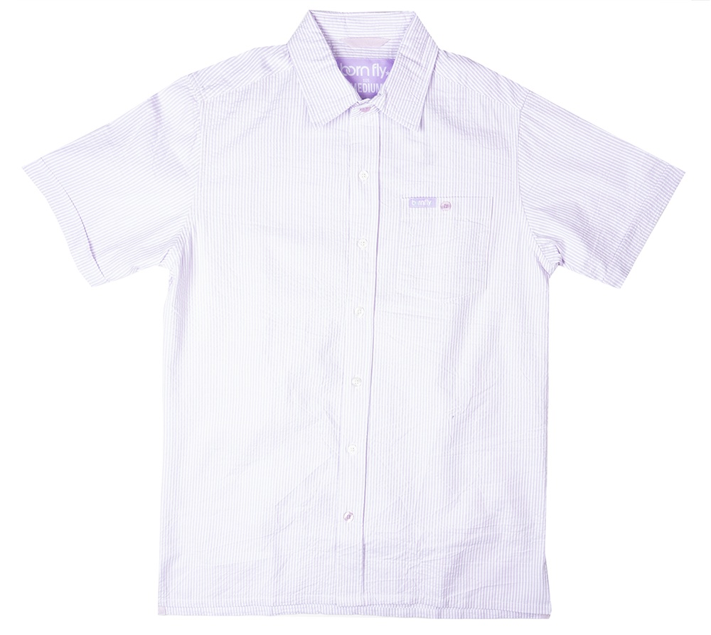 BORN FLY S/S BUTTON DOWN ORCHID - 2306W4699