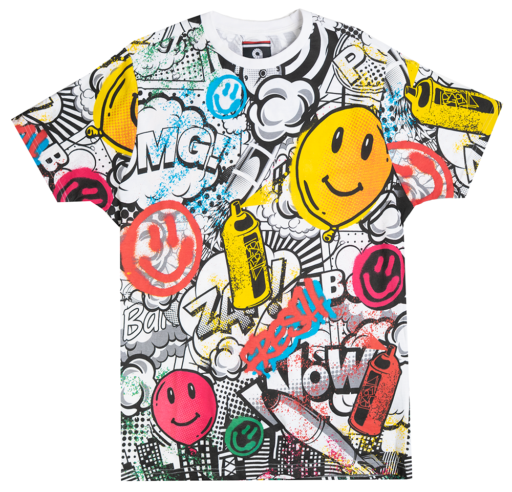 AKADEMIKS GRAPHIC T-SHIRT MULTI - A12SK12