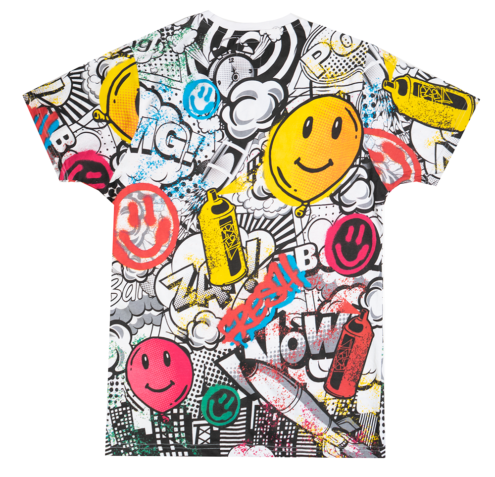 AKADEMIKS GRAPHIC T-SHIRT MULTI - A12SK12