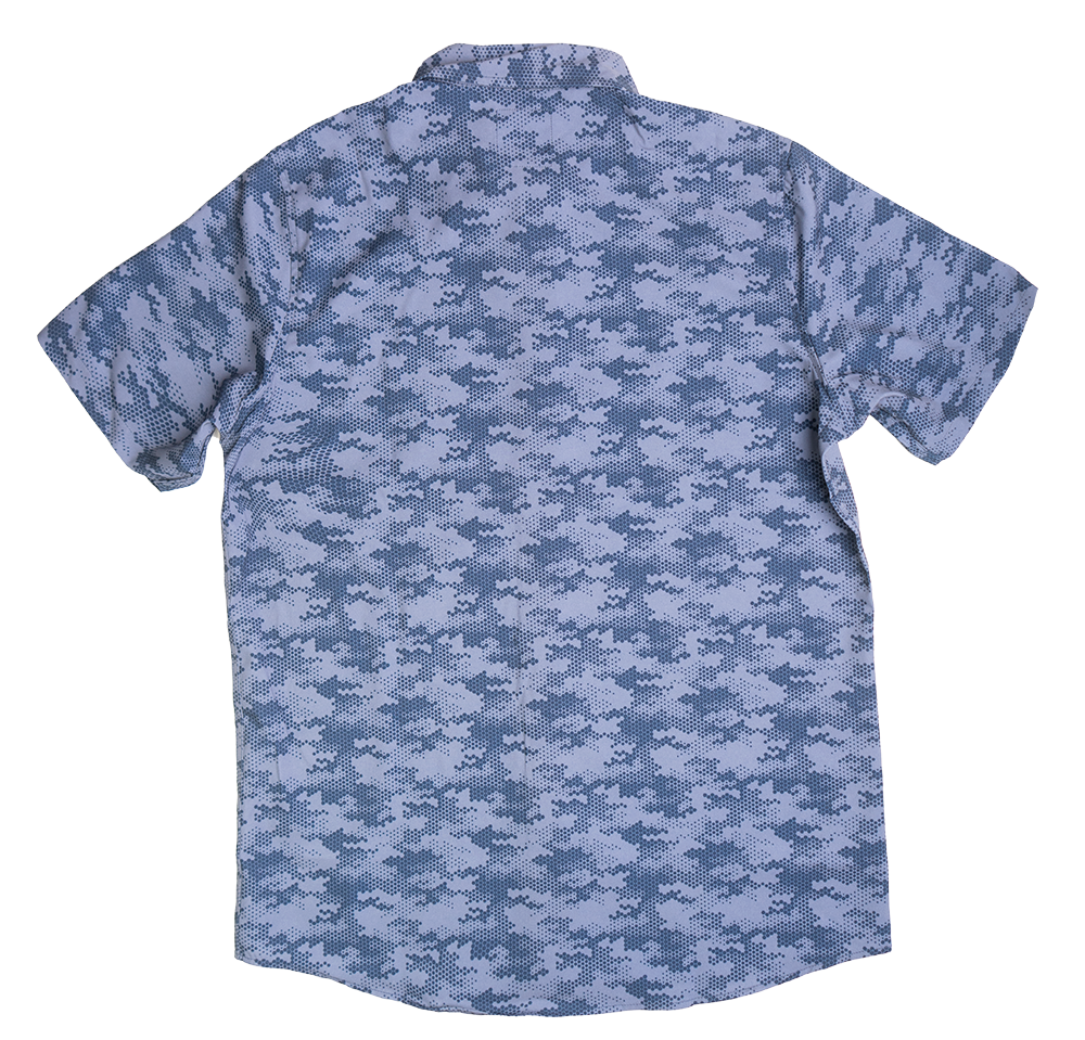 AKADEMIKS S/S BUTTON DOWN NAVY - A13SW11