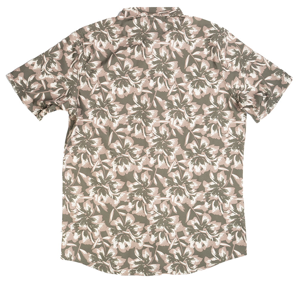AKADEMIKS S/S BUTTON DOWN KHAKI - A13SW14