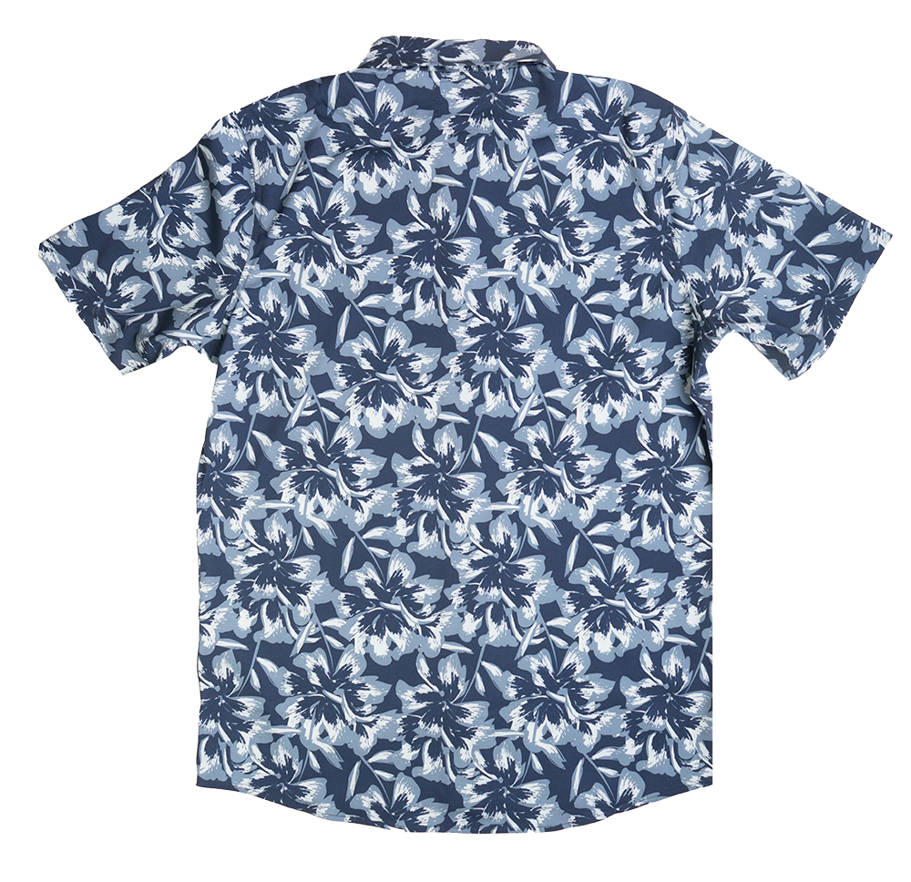 AKADEMIKS S/S BUTTON DOWN NAVY - A13SW14