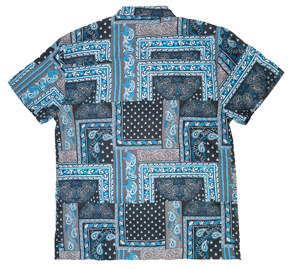 AKADEMIKS S/S BUTTON DOWN NAVY BLUE - A13SW19