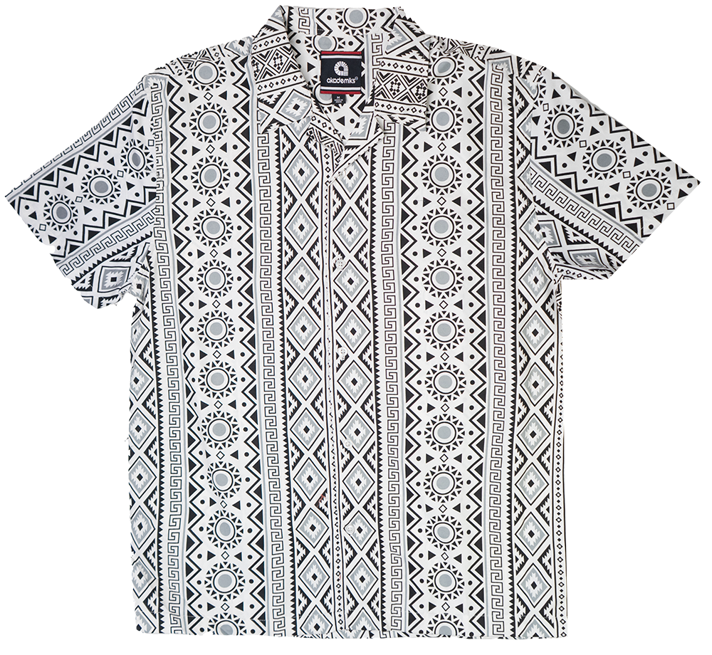 AKADEMIKS S/S BUTTON DOWN WHITE - A13SW21