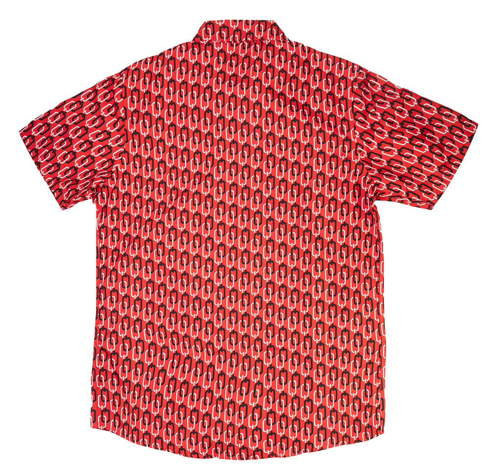 AKADEMIKS S/S BUTTON DOWN RED - A13SW18