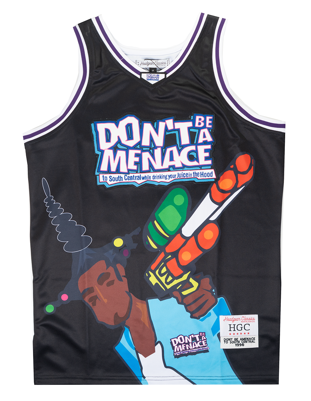 HEADGEAR DONT BE A MENACE BASKETBALL JERSEY BLACK - HGC040-BBJ-20