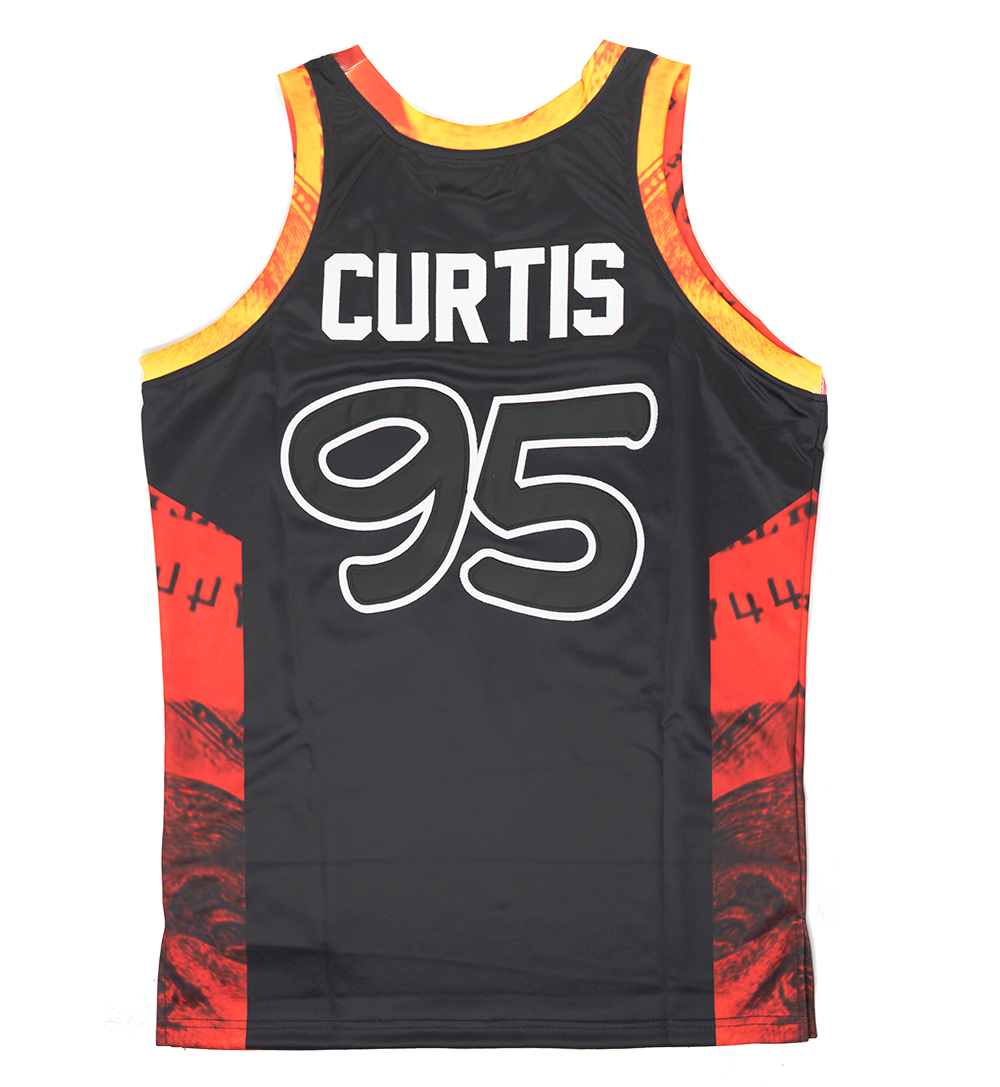 HEADGEAR DEAD PRESIDENTS BASKETBALL JERSEY BLACK - HGC120-BBJ-01