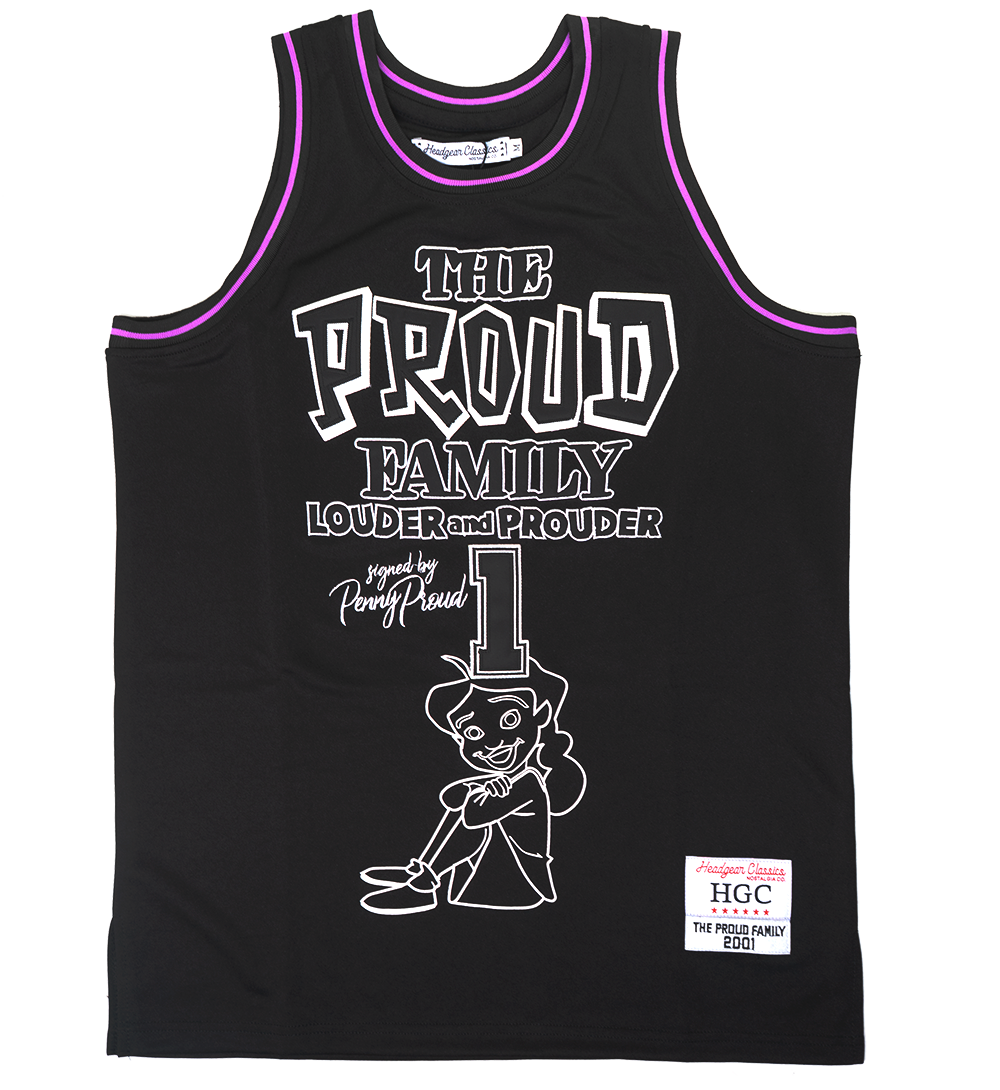HEADGEAR PROUD FAMILY BASKETBALL JERSEY BLACK - HGC095X-BBJ-07