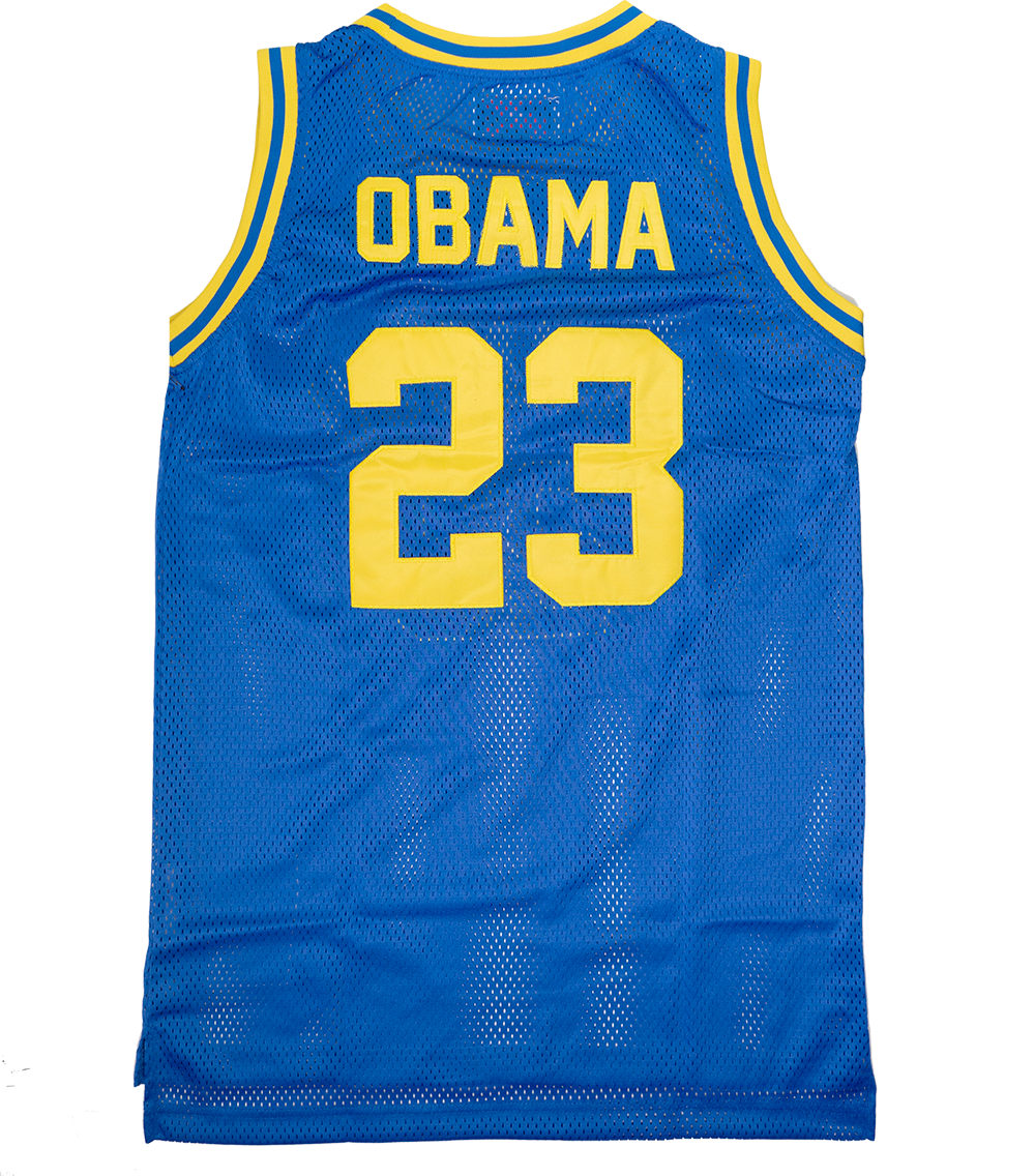 HEADGEAR BARACK OBAMA BASKETBALL JERSEY ROYAL - HGSC01-BBJ-107