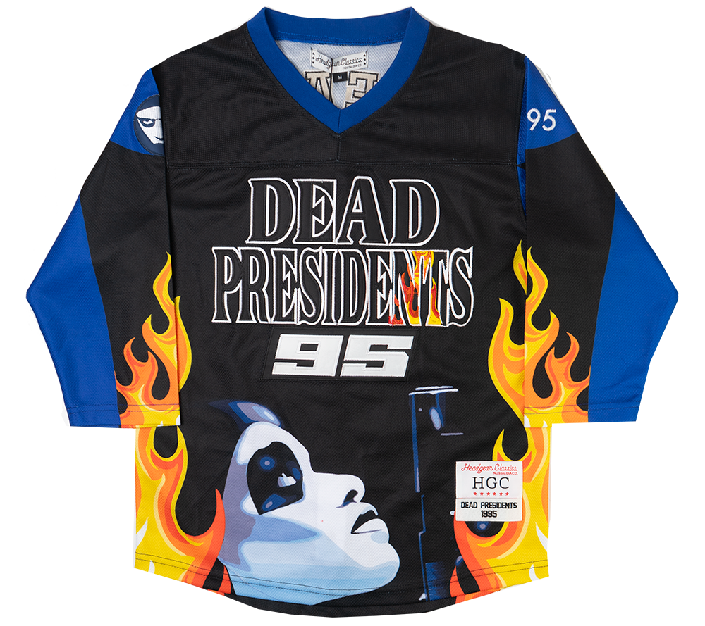 YOUTH HEADGEAR DEAD PRESIDENTS HOCKEY JERSEY BLACK - HGC053-YHKYJ-07