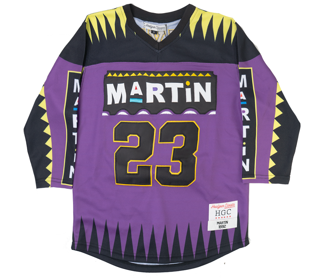 YOUTH HEADGEAR MARTIN HOCKEY JERSEY PURPLE - HGC053-YHKYJ-01