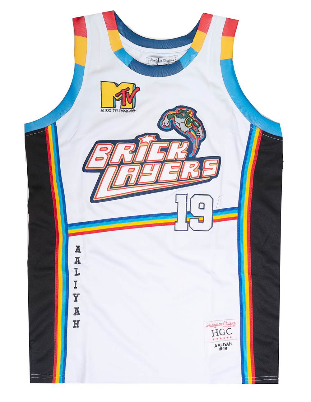 HEADGEAR AALIYAH BASKETBALL JERSEY WHITE - HGC016-BBJ-04