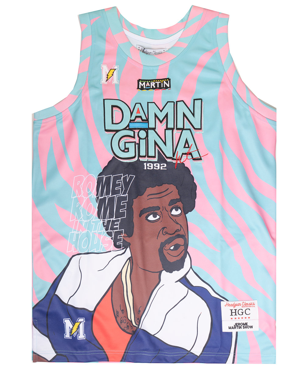 HEADGEAR MARTIN BASKETBALL JERSEY BLUE/PINK - HGC095X-BBJ-20