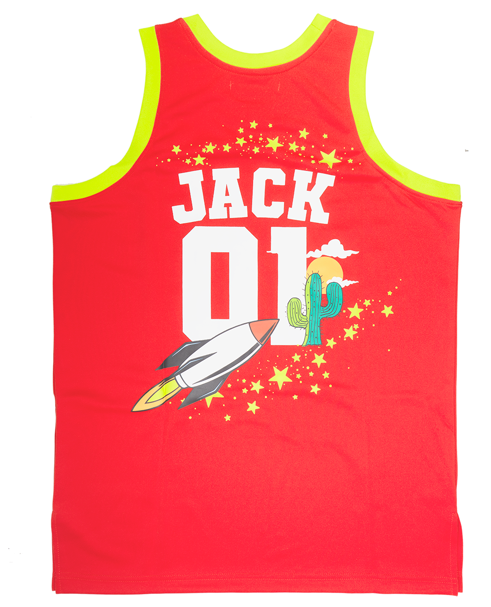 HEADGEAR ASTRO WORLD BASKETBALL JERSEY RED - HGC095-BBJ-33