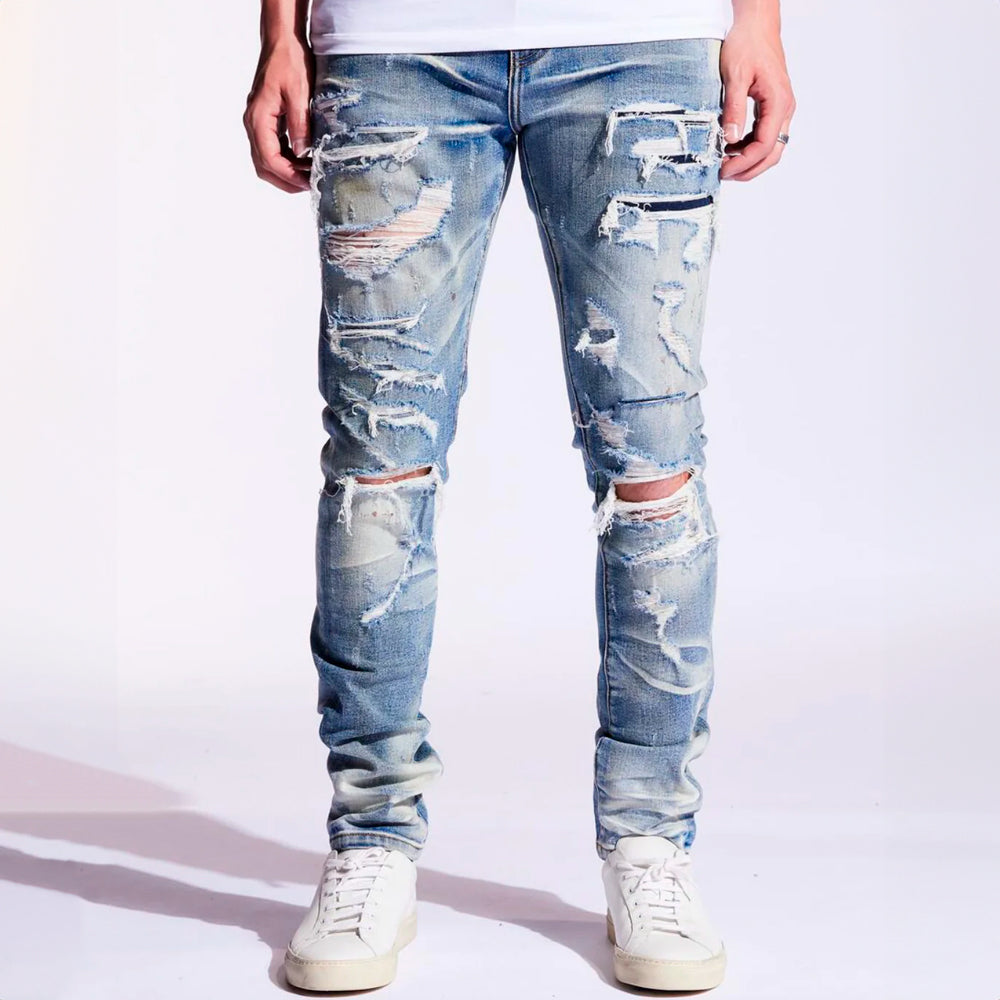 Embellish - Blue Distressed Denim