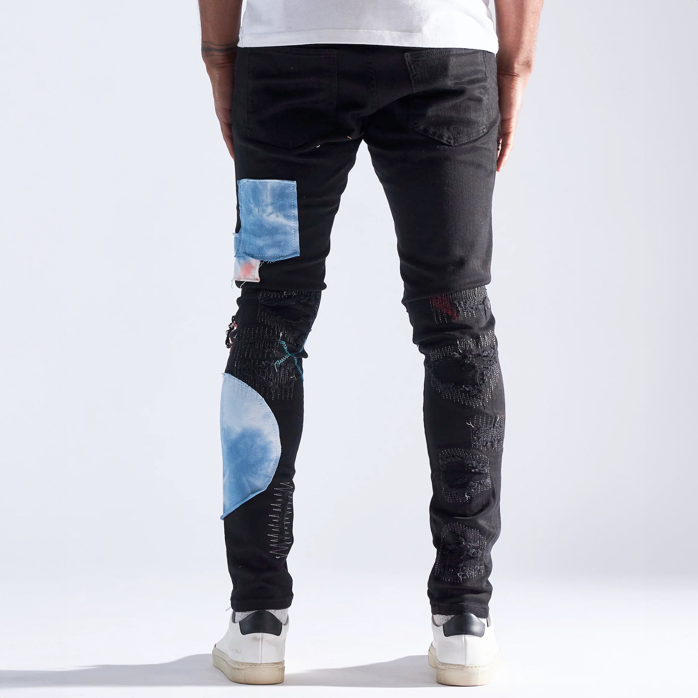 Embellish - Black Embroidered Denim