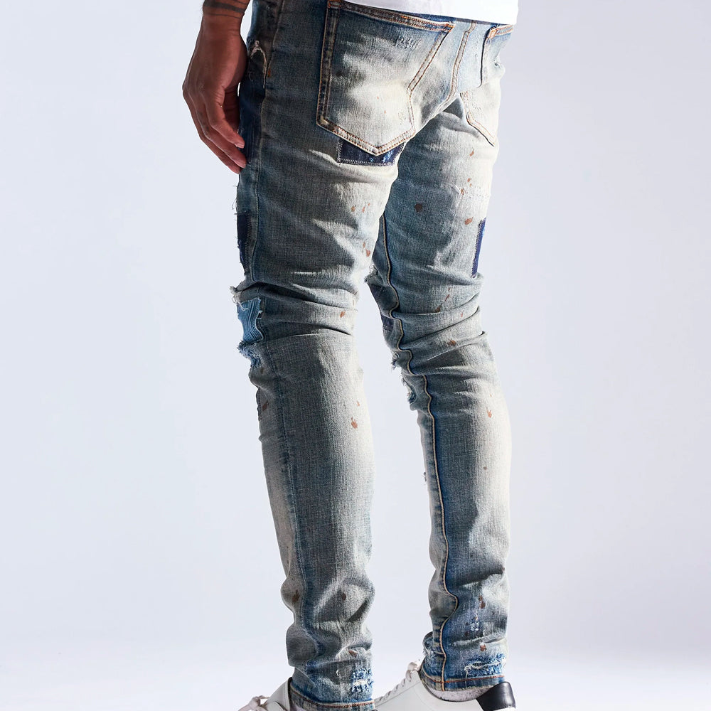 Embellish - Distressed Denim Jeans