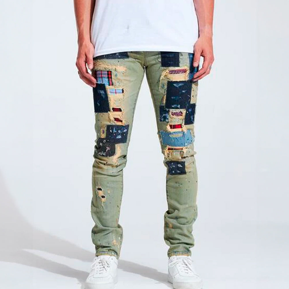 Embellish Distressed Denim