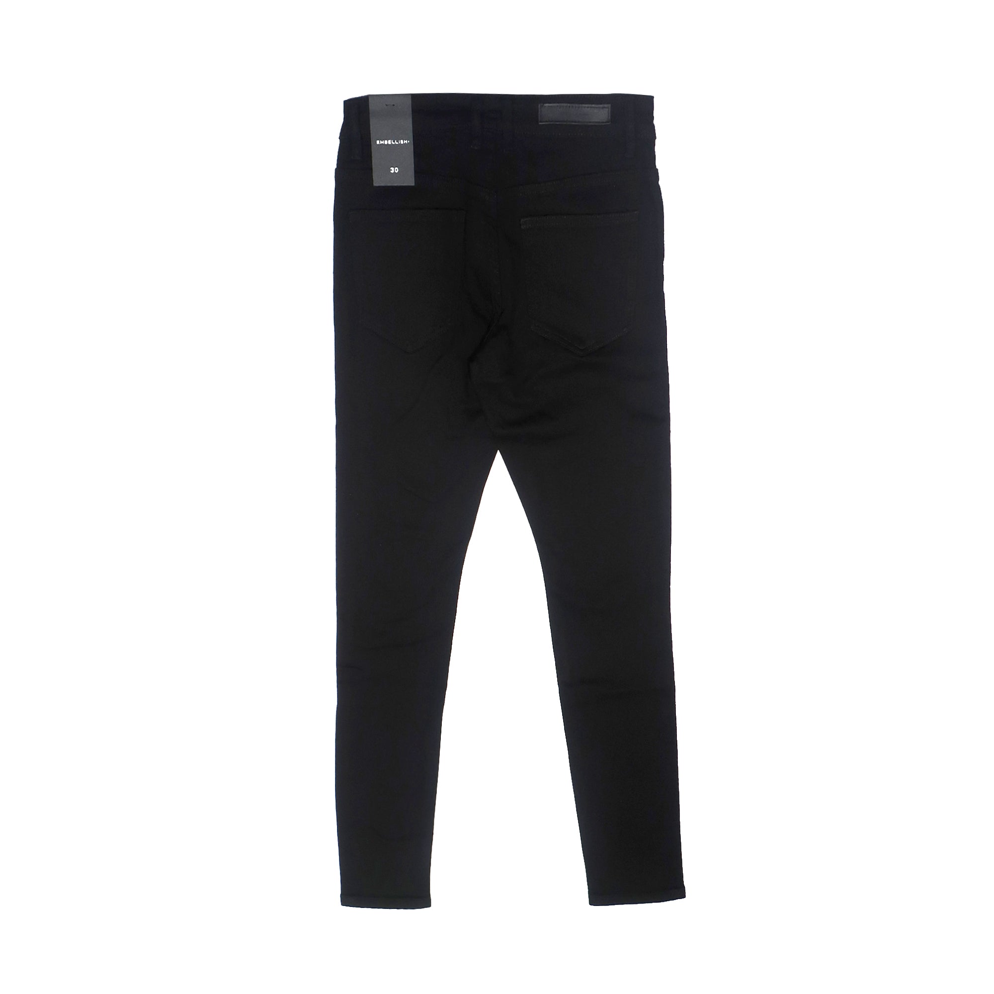 EMBELLISH - BLACK RIPPED DENIM