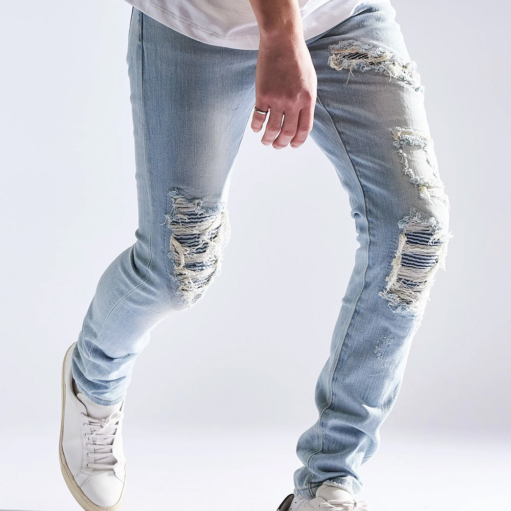 Embellish Jeans - Distressed Denim