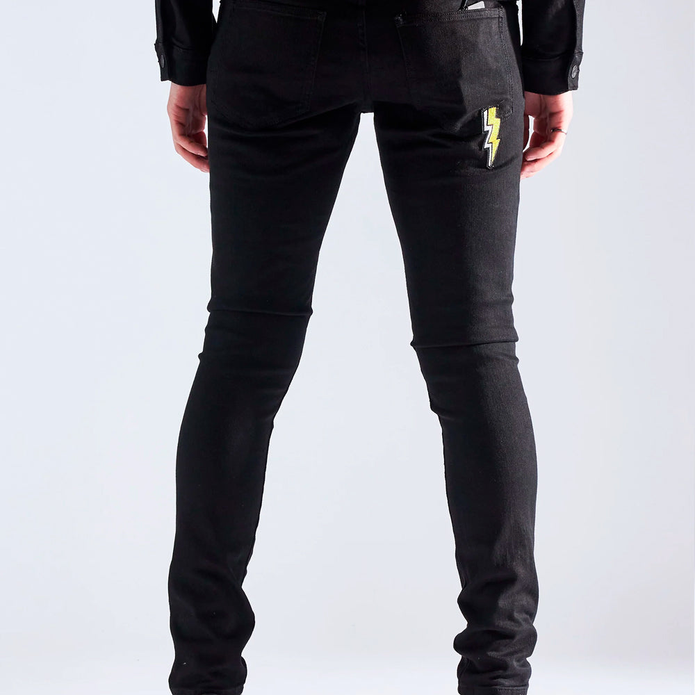 Embellish - Black Embroidered Denim