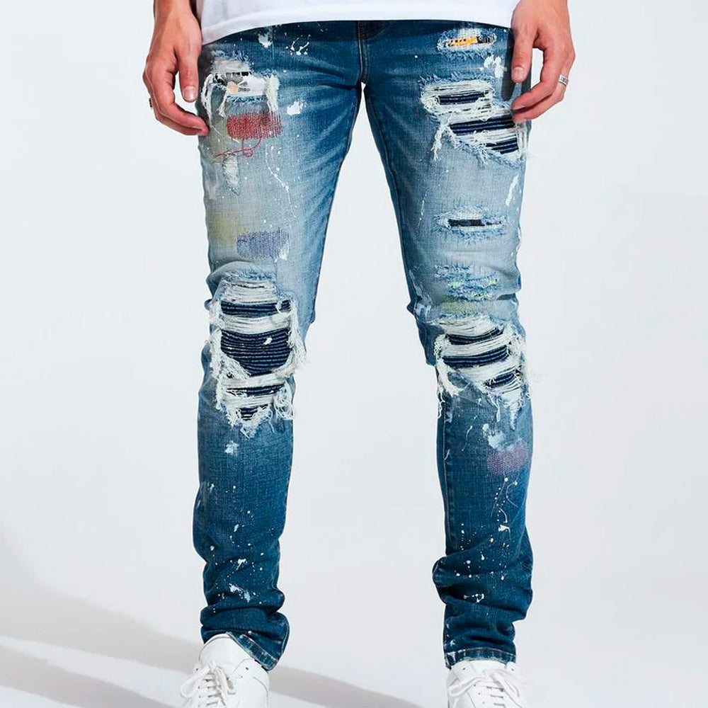 EMBELLISH - BLUE DENIM