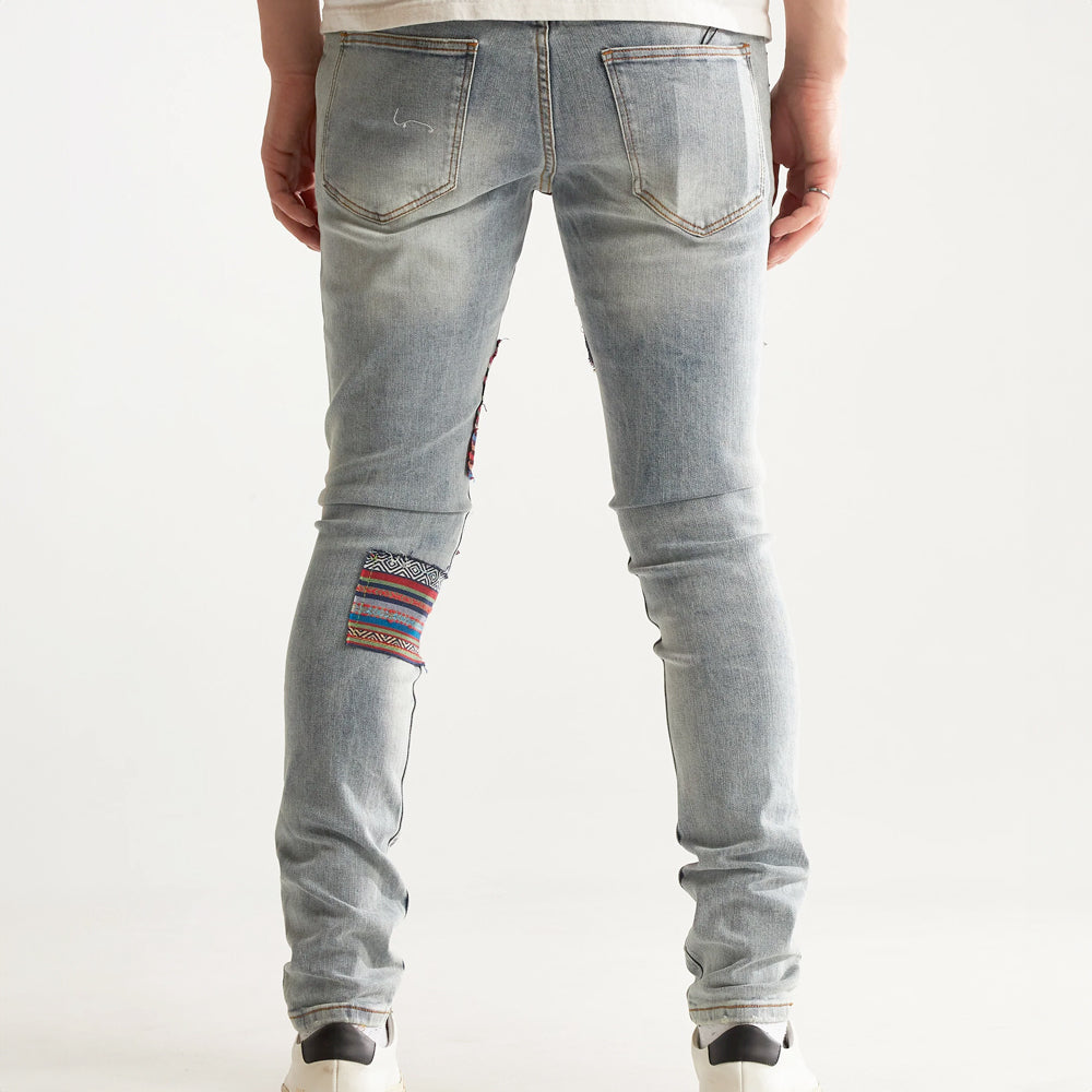 EMBELLISH - BLUE DENIM JEANS