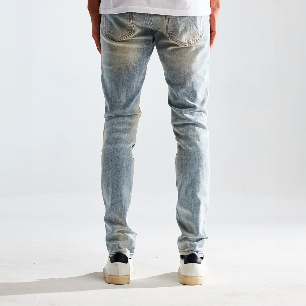 Embellished - Light Blue Distressed Denim