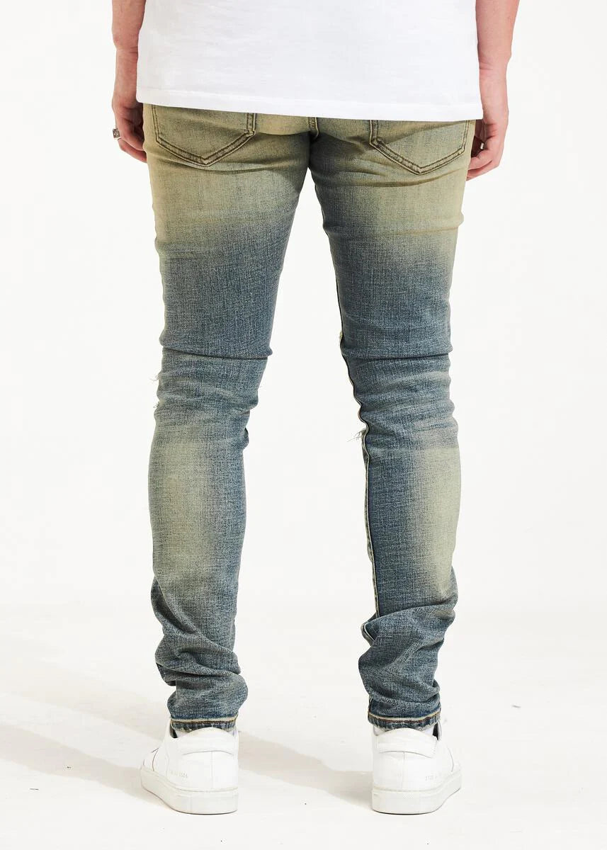 EMBELLISH BLUE DENIM