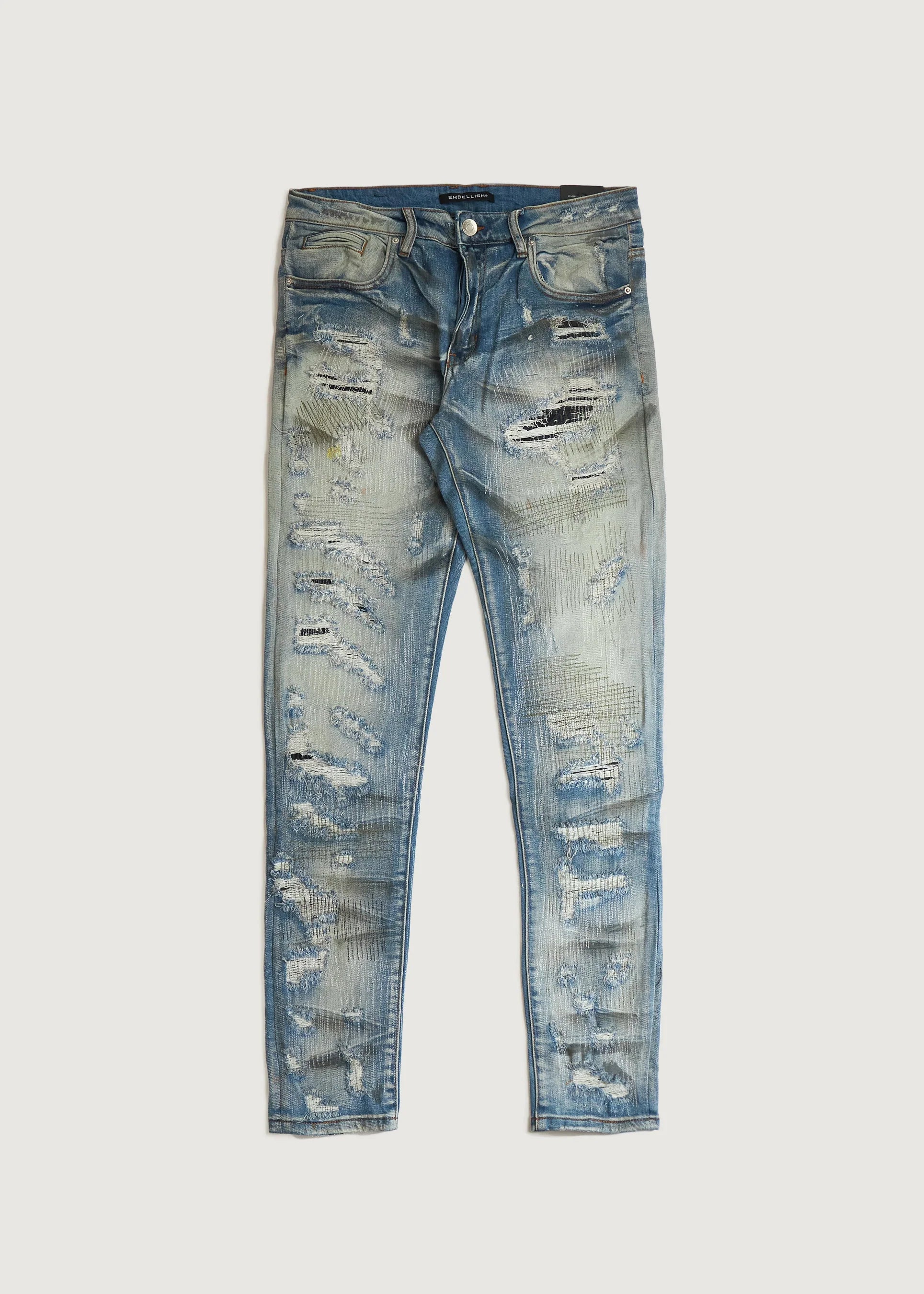 EMBELLISH BLUE JEANS