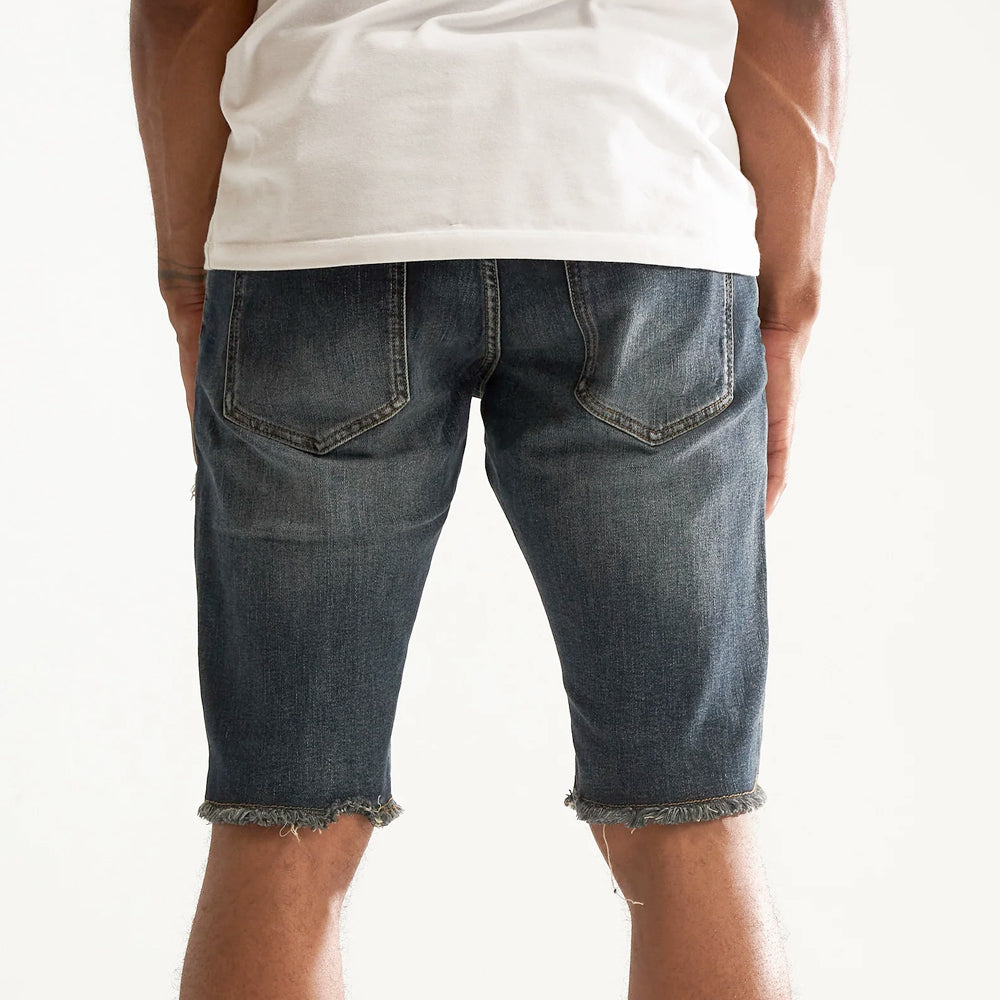 EMBELLISH - INDIGO BLUE DENIM SHORTS