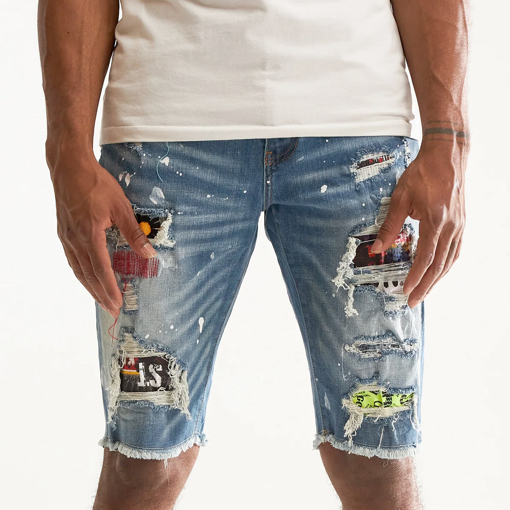 Embellish - Blue Denim Shorts