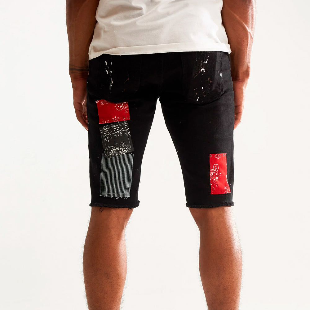 Embellish - Black Denim Shorts