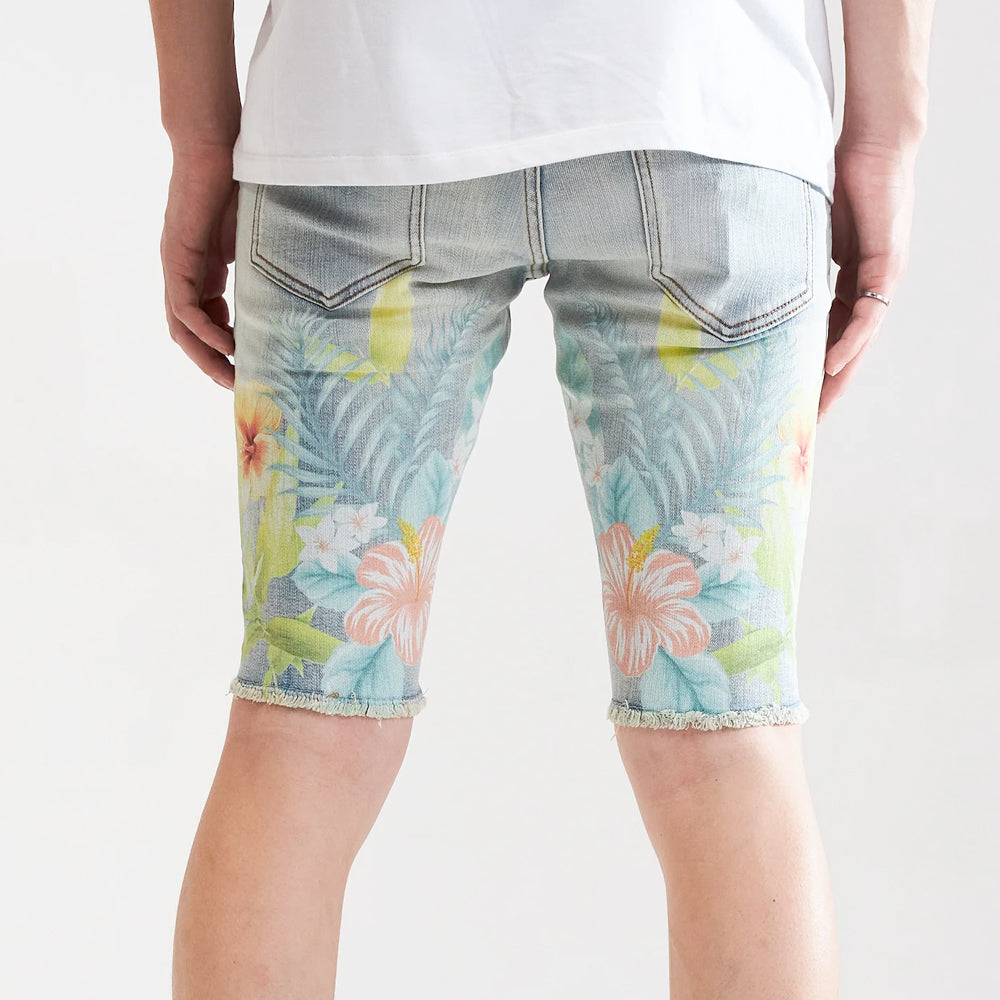 EMBELLISH - BLUE DENIM SHORTS