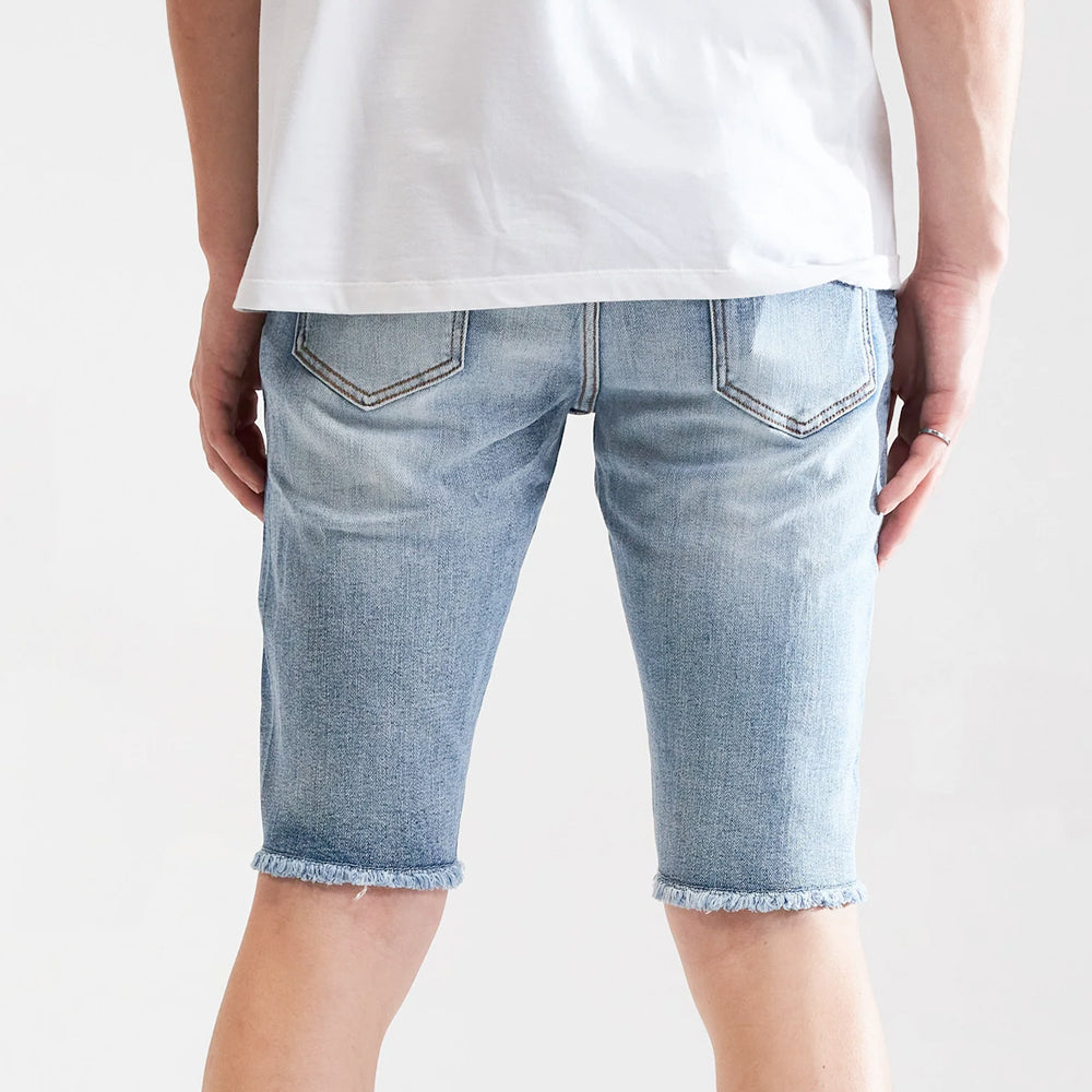 EMBELLISH - INDIGO BLUE DENIM SHORTS