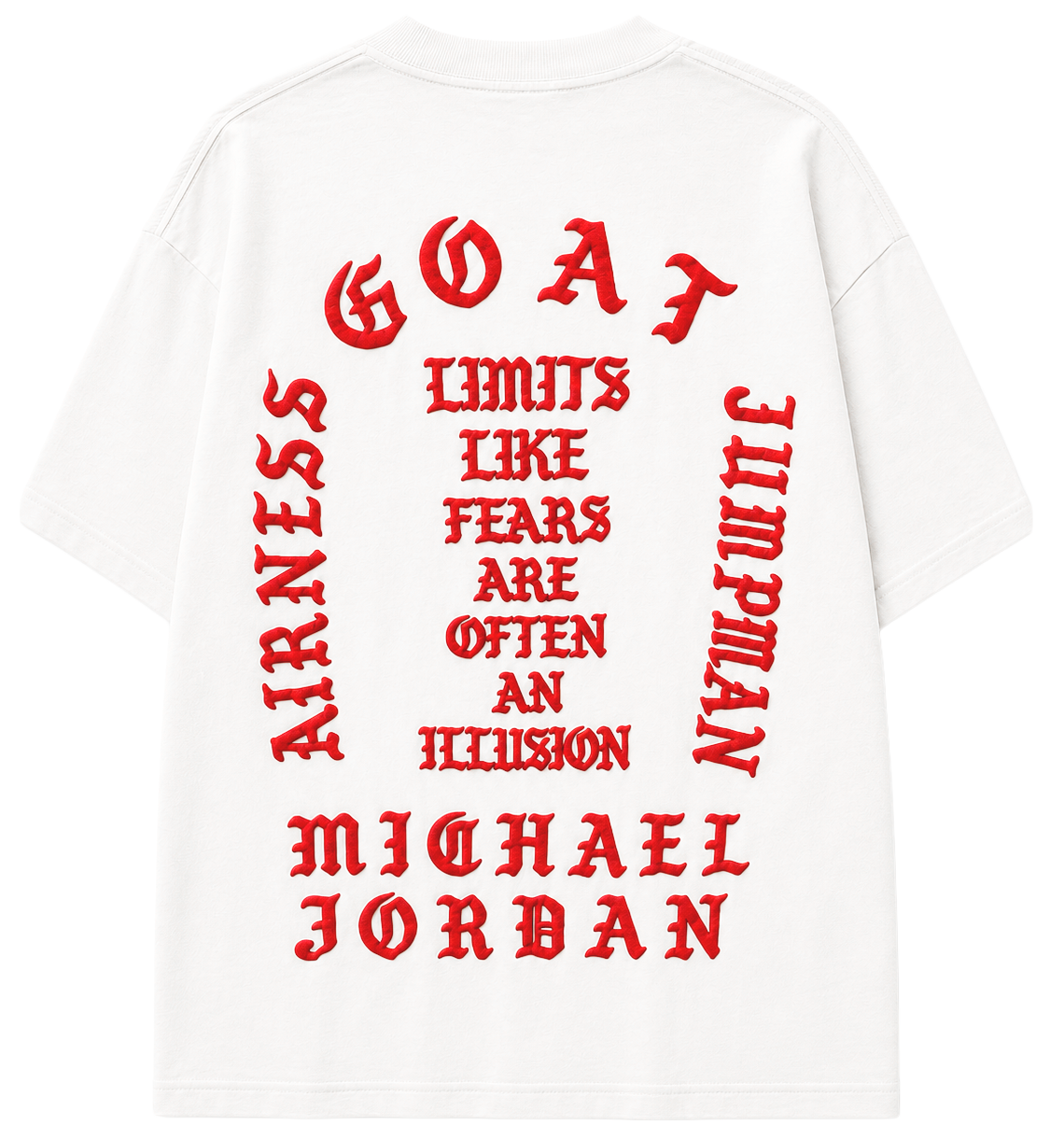 AUTHENTIC LEGENDS PUFF PRINT T-SHIRT WHITE - FEEL LIKE MIKE