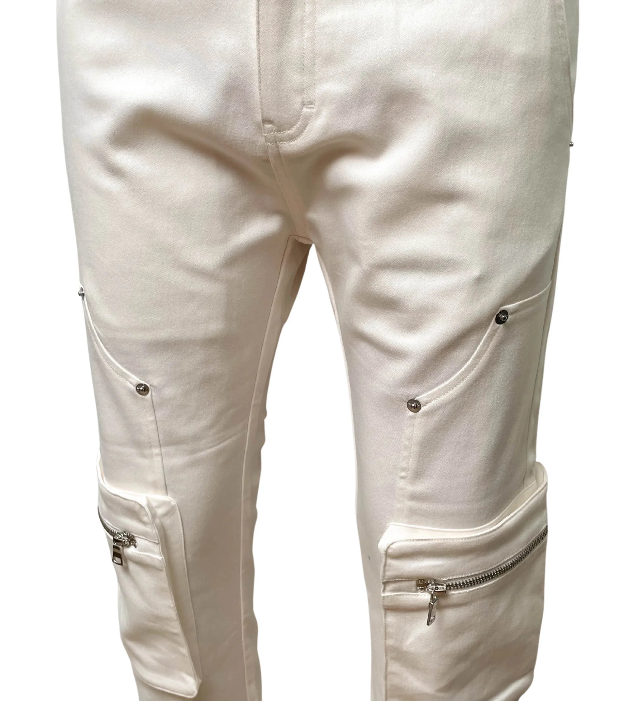 GENUINE TWILL STACK PANTS OFF WHITE - GN159