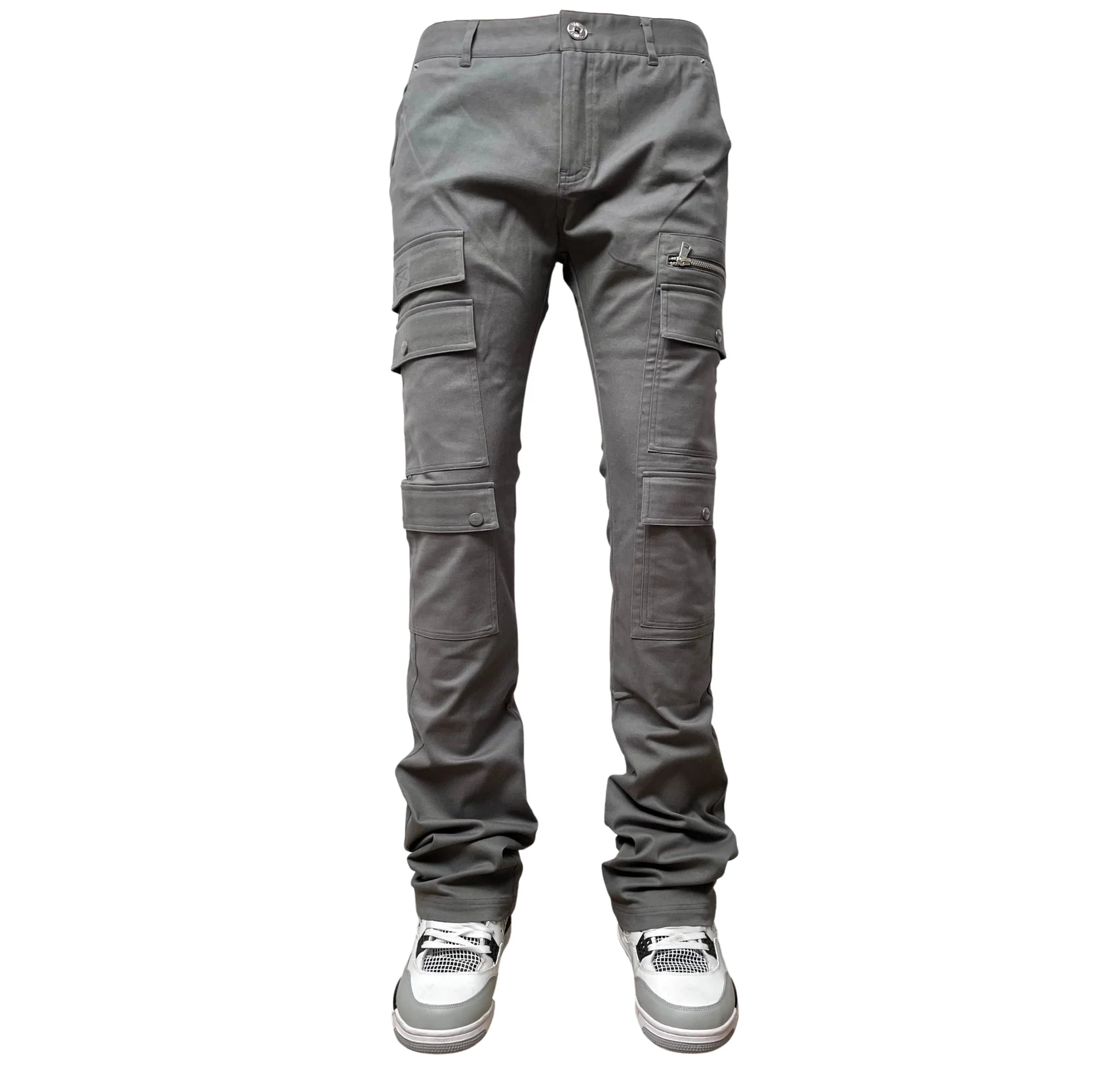 GENUINE TWILL STACK PANTS DARK GREY - GN166