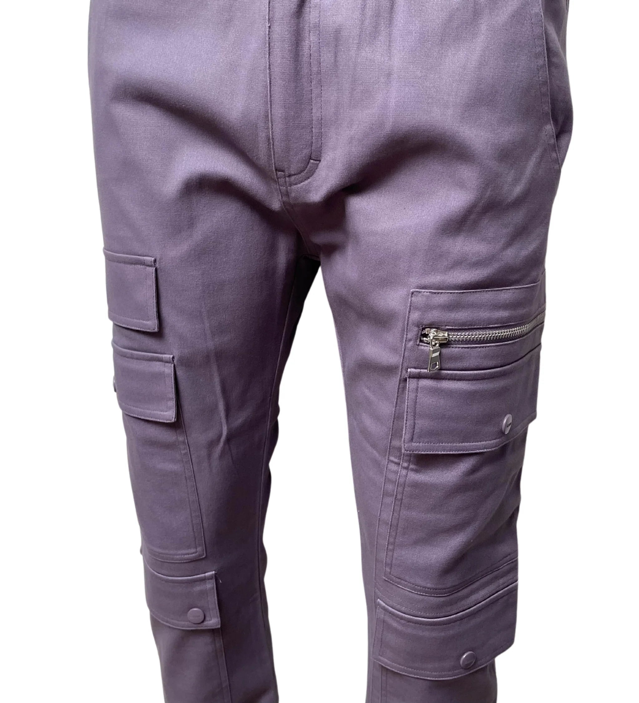 GENUINE TWILL STACK PANTS DUSTY PURPLE - GN166
