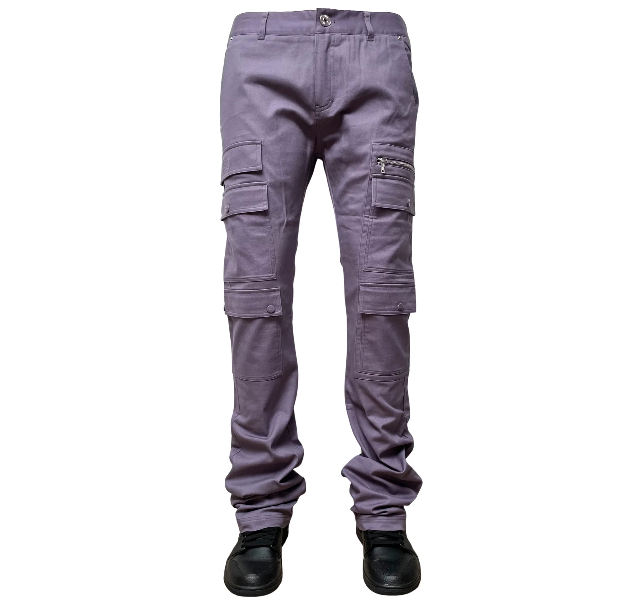 GENUINE TWILL STACK PANTS DUSTY PURPLE - GN166