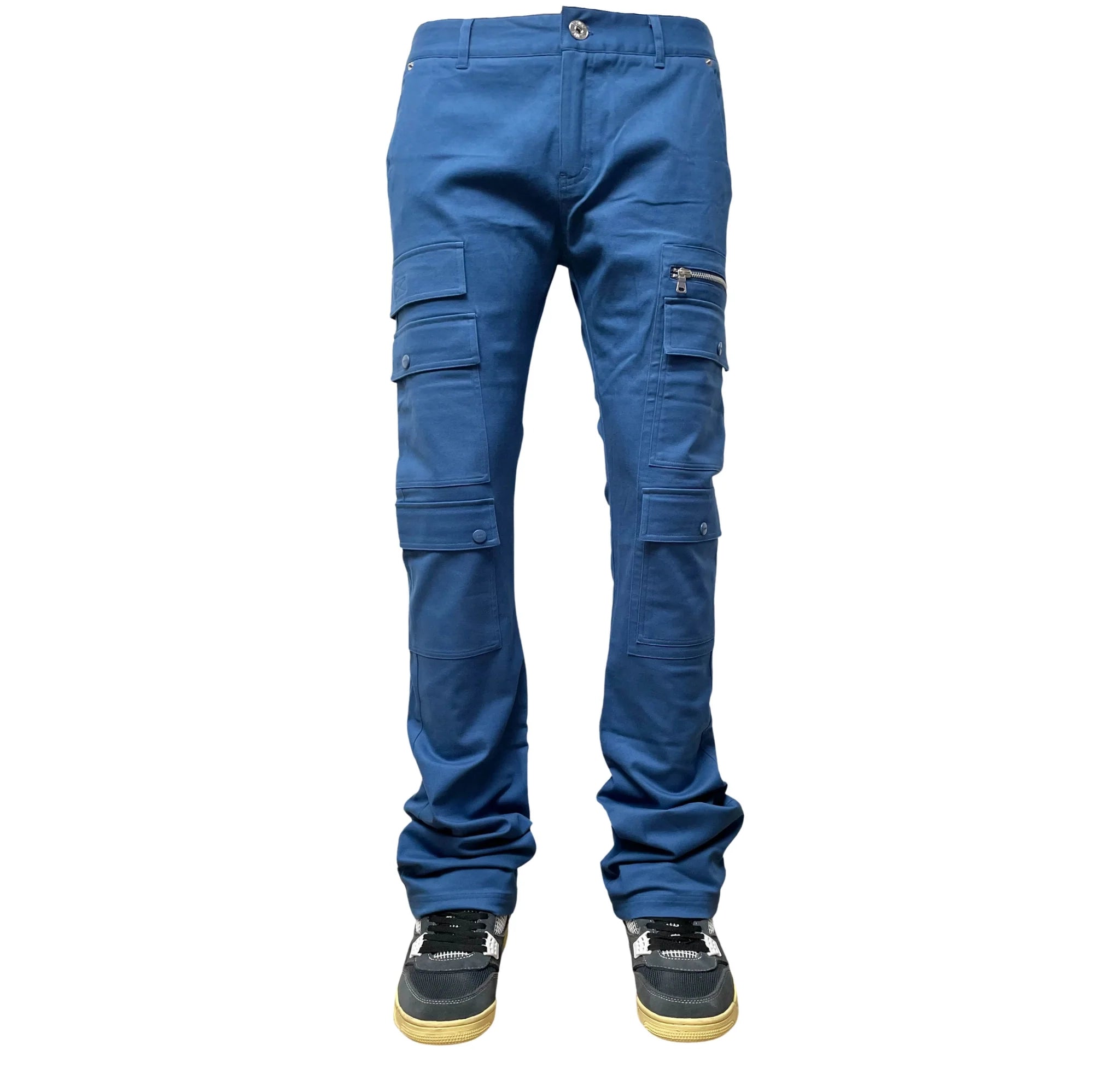 GENUINE TWILL STACK PANTS VINTAGE BLUE - GN166