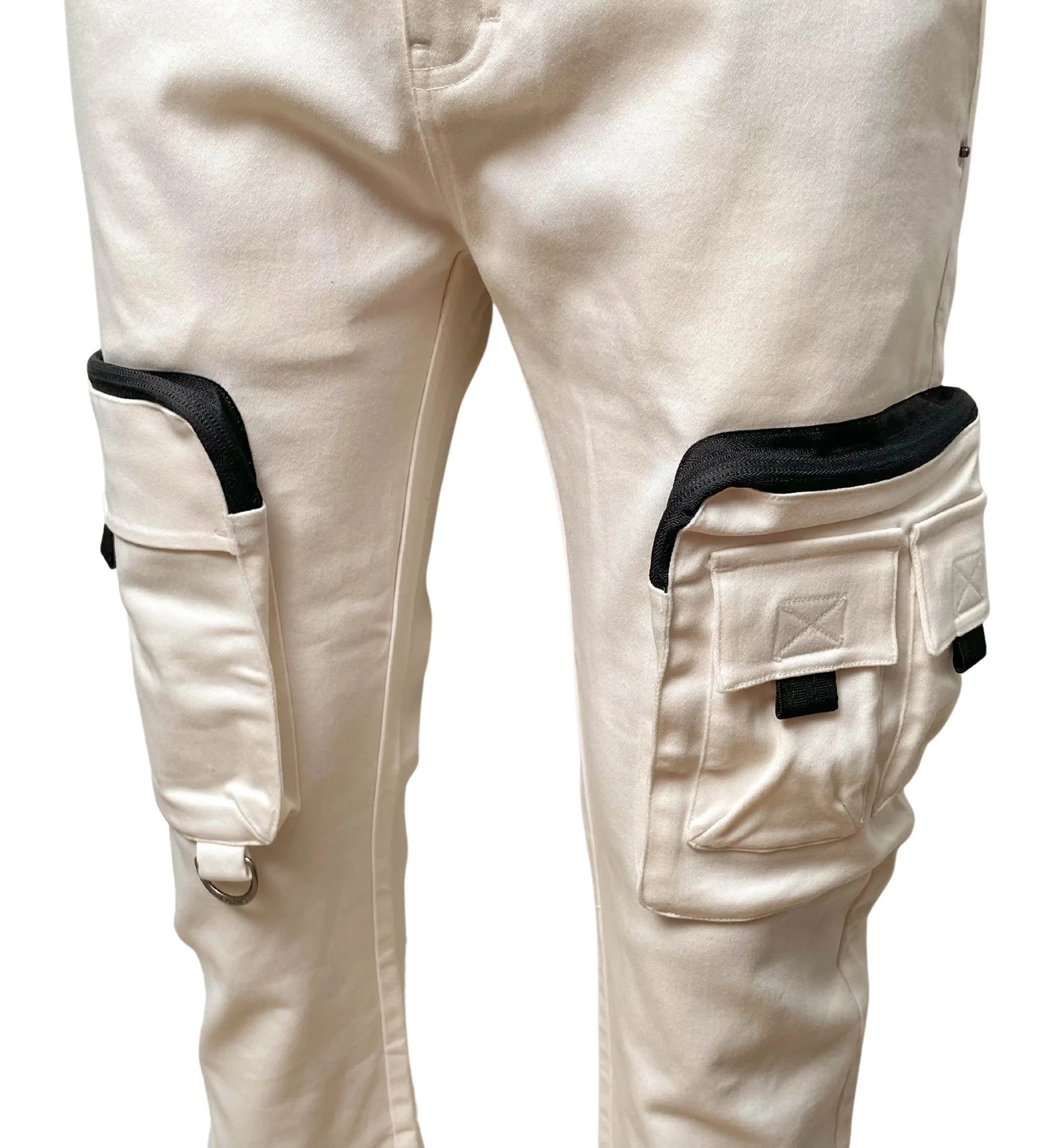 GENUINE TWILL STACK PANTS OFF WHITE - GGN3212