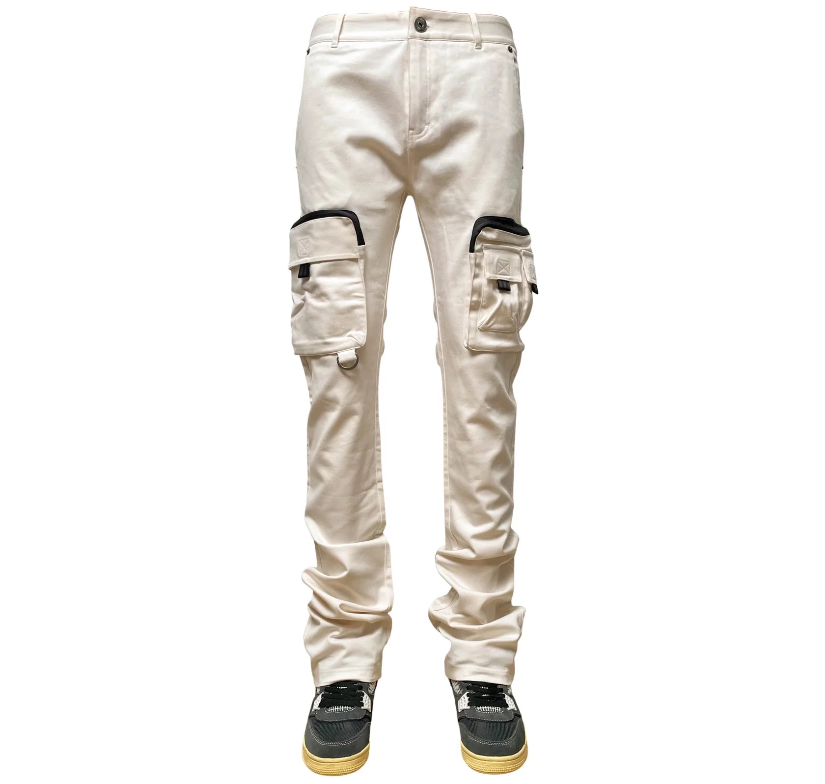 GENUINE TWILL STACK PANTS OFF WHITE - GGN3212
