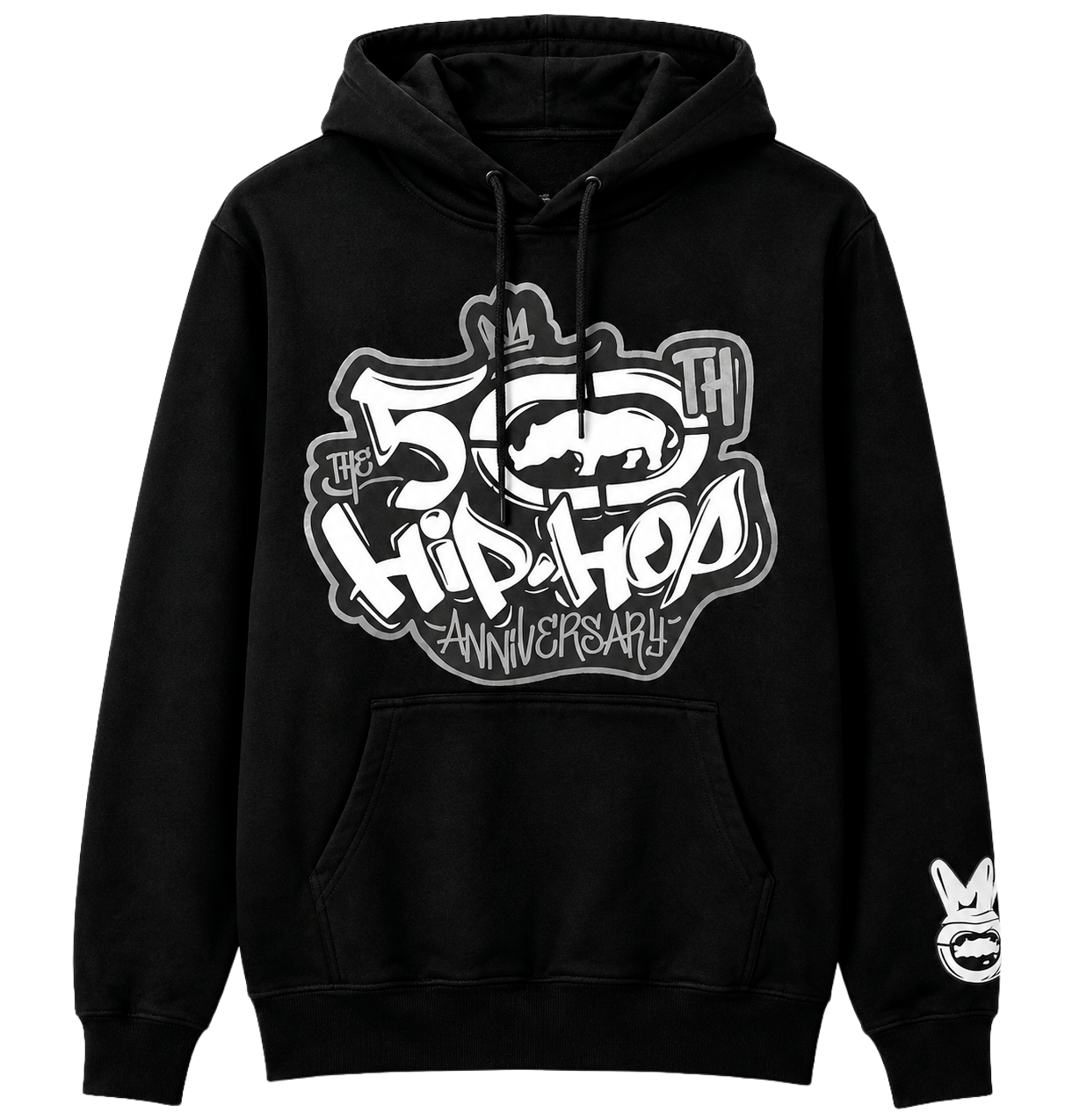 ECKO UNLTD FLEECE HOODIE BLACK - EH14H1113